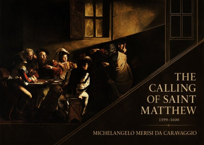 Michelangelo Merisi da Caravaggio The Calling of Saint Matthew I No2 - Plakat