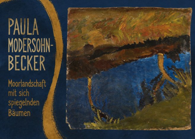 Paula Modersohn-Becker Moorlandschaft Mit Sich Spiegelnden Bäumen No5 - Plakat