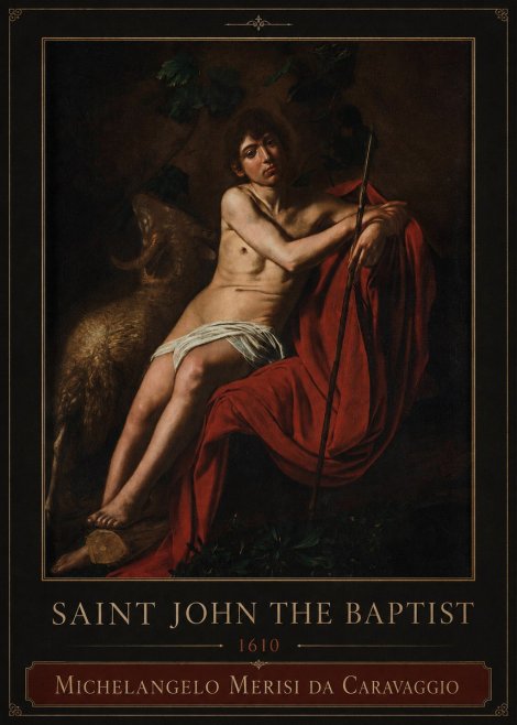 Michelangelo Merisi da Caravaggio Saint John the Baptist III No3 - Plakat