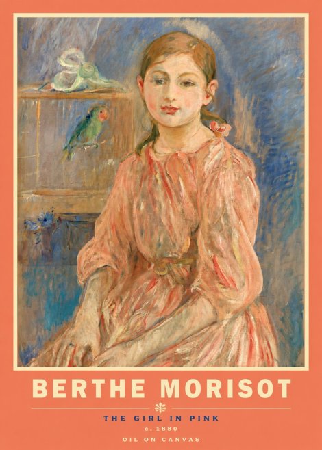 Berthe Morisot The Girl in Pink No3 - Plakat