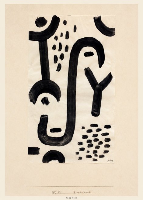 Paul Klee Face of the Goddess No4 - Plakat