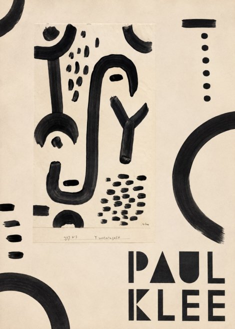 Paul Klee Face of the Goddess No5 - Plakat