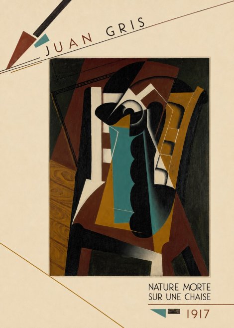 Juan Gris Nature Morte Sur Une Chaise No5 - Plakat