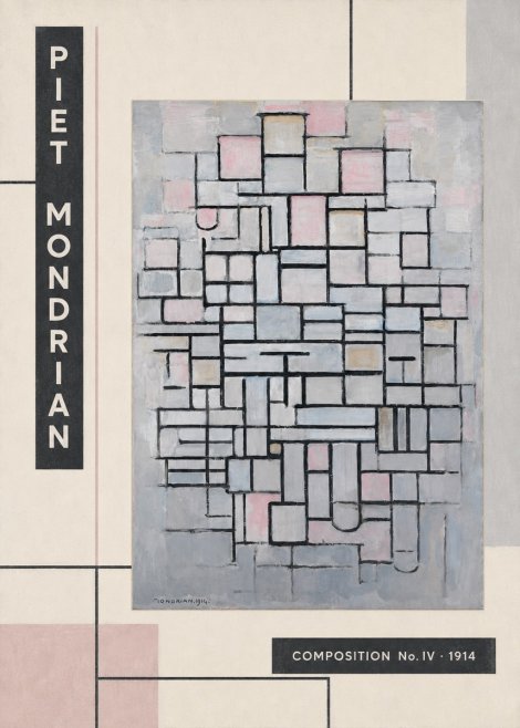 Piet Mondrian Composition No. Iv • 1914 No2 - Plakat