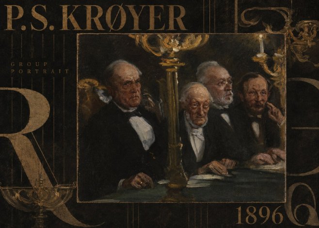 P.S. Krøyer Group Portrait No5 - Plakat