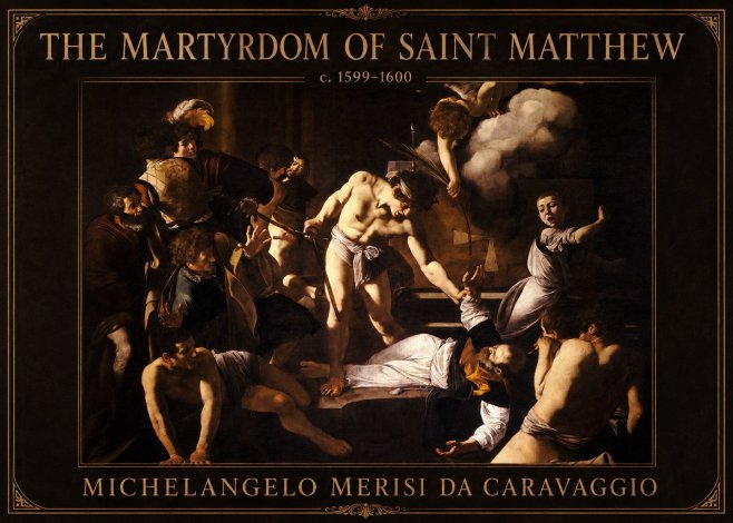 Michelangelo Merisi da Caravaggio The Martyrdom of Saint Matthew No1 - Plakat