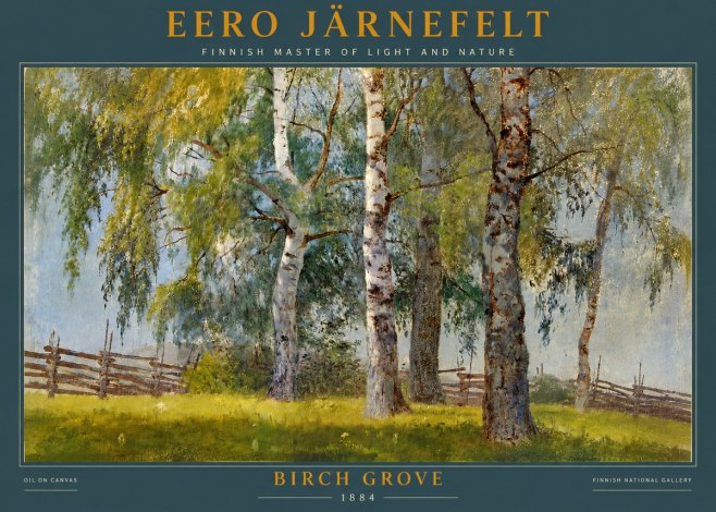 Eero Järnefelt Birch Grove No4 - Plakat