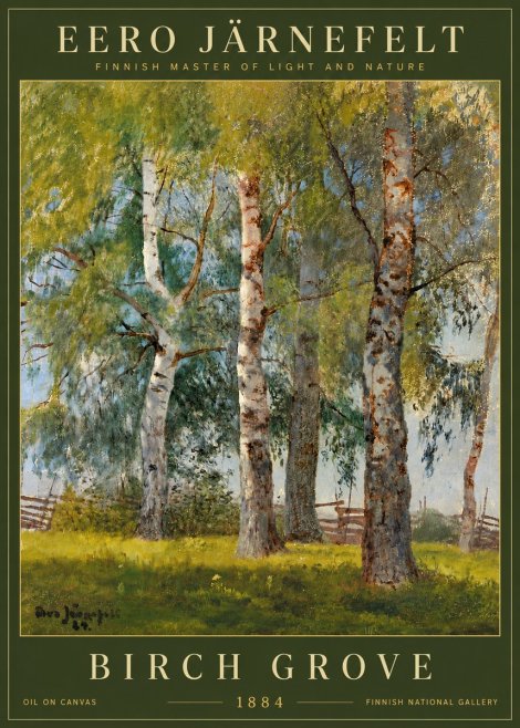 Eero Järnefelt Birch Grove No6 - Plakat