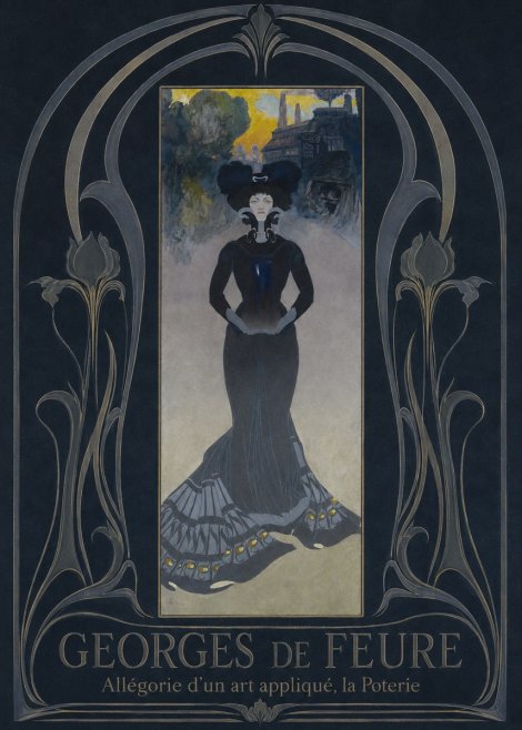 Georges de Feure Allégorie D'un Art Appliqué, La Poterie No3 - Plakat