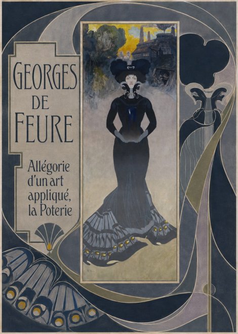 Georges de Feure Allégorie D'un Art Appliqué, La Poterie No5 - Plakat