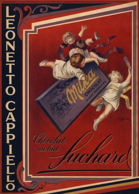 Leonetto Cappiello Suchard Milka Chocolat No2 - Plakat