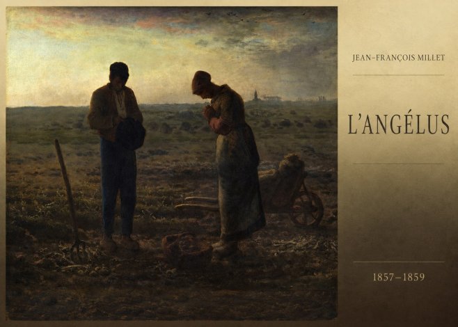 Jean-François Millet L'angélus II No6 - Plakat