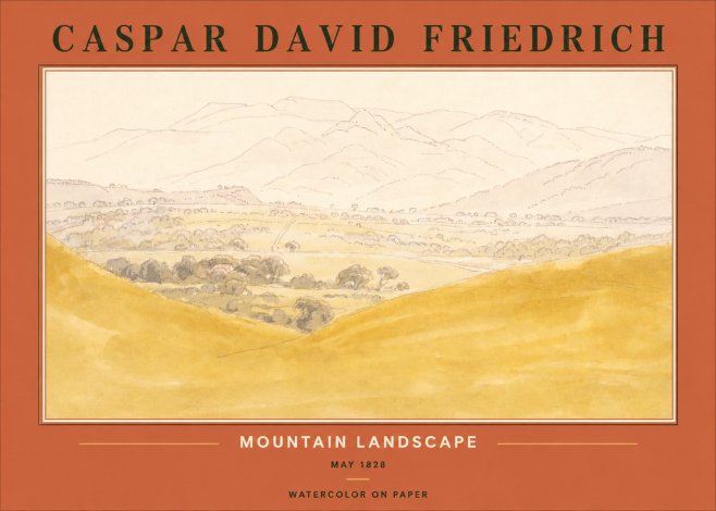 Caspar David Friedrich Mountain Landscape No2 - Plakat
