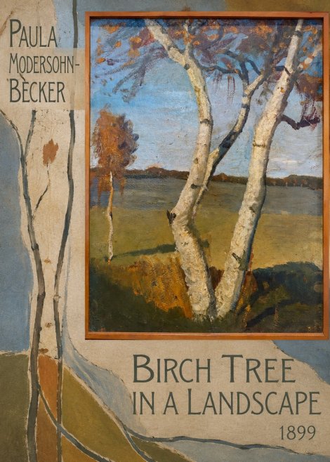 Paula Modersohn-Becker Birch Tree in a Landscape No2 - Plakat