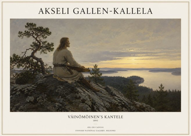 Akseli Gallen-Kallela Väinämöinen's Kantele No1 - Plakat