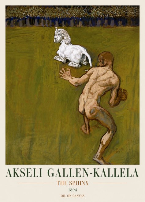 Akseli Gallen-Kallela Väinämöinen's Kantele No4 - Plakat