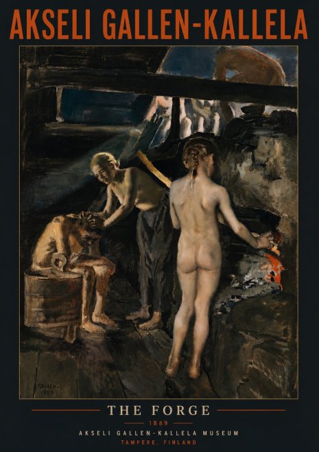Akseli Gallen-Kallela The Forge No5 - Plakat