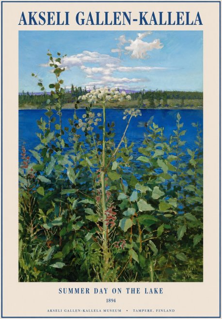 Akseli Gallen-Kallela Summer Day on the Lake No1 - Plakat