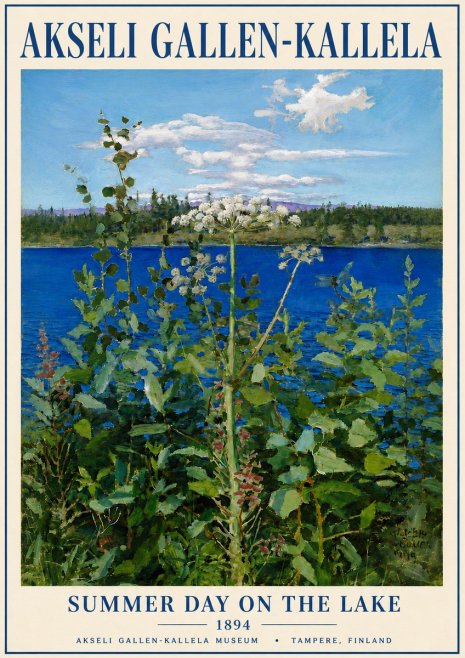 Akseli Gallen-Kallela Summer Day on the Lake No4 - Plakat