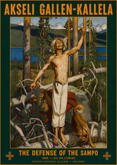Akseli Gallen-Kallela The Defense of the Sampo No2 - Plakat