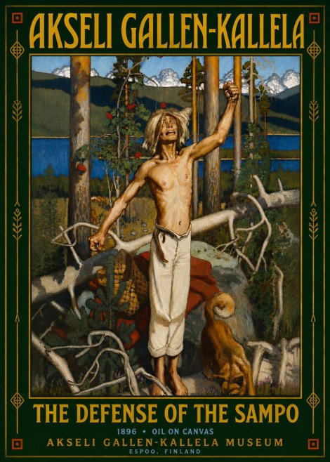 Akseli Gallen-Kallela The Defense of the Sampo No6 - Plakat