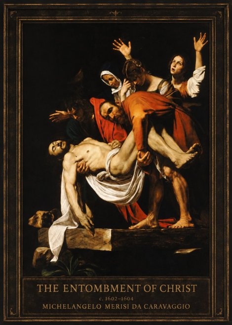 Michelangelo Merisi da Caravaggio The Entombment of Christ II No1 - Plakat