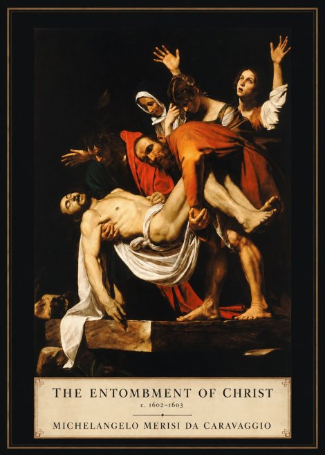 Michelangelo Merisi da Caravaggio The Entombment of Christ II No2 - Plakat