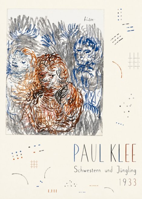 Paul Klee Schwestern Und Jüngling No5 - Plakat