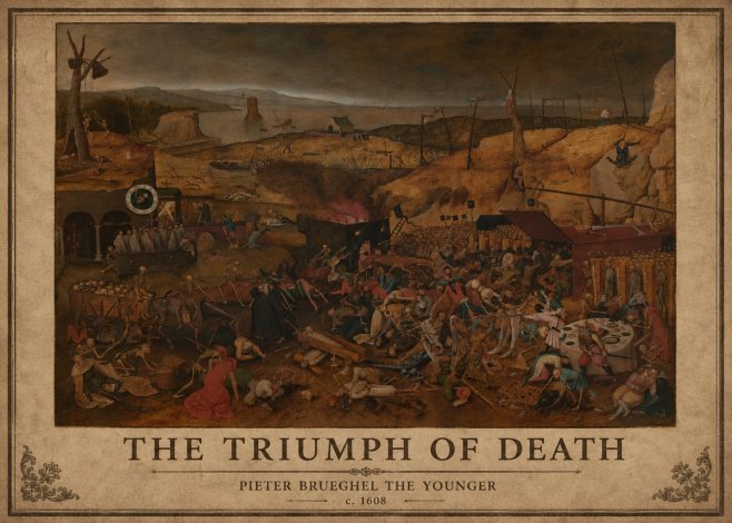 Pieter Bruegel The Triumph of Death II No3 - Plakat