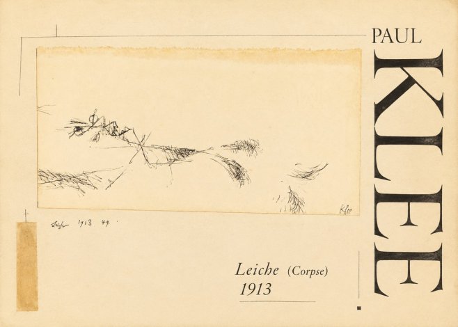 Paul Klee Leiche (Corpse) No3 - Plakat