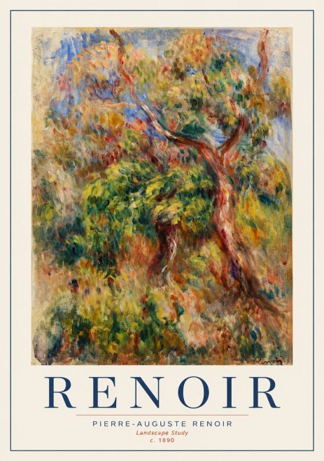 Renoir Landscape Study No3 - Plakat