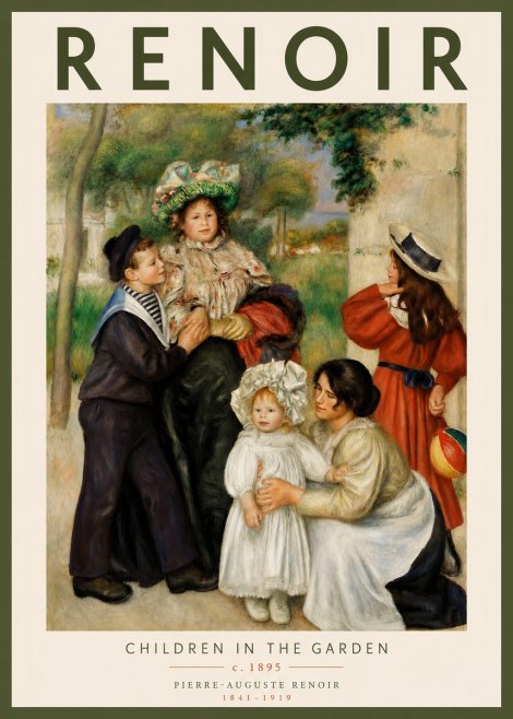 Renoir The Children of the Artist No3 - Plakat