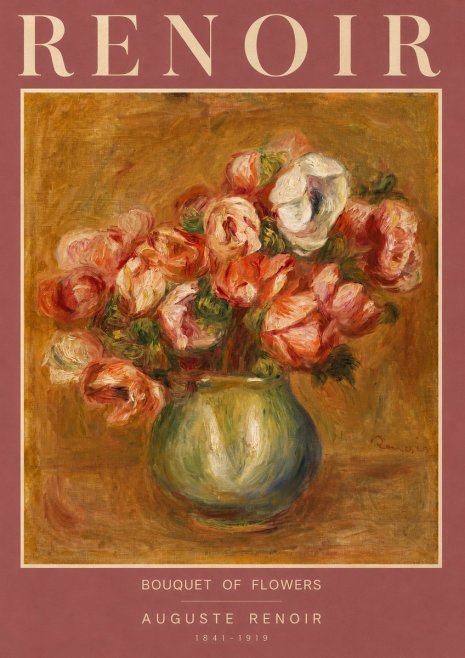 Renoir Bouquet of Flowers I No2 - Plakat