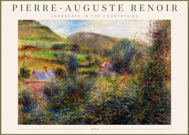 Renoir Landscape in the Countryside No3 - Plakat