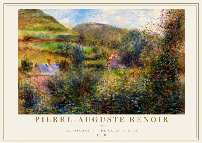 Renoir Landscape in the Countryside No5 - Plakat