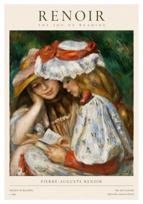 Renoir The Joy of Reading No1 - Plakat