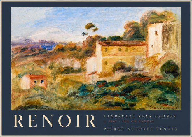 Renoir Landscape Near Cagnes II No2 - Plakat