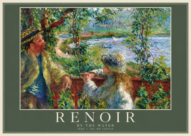 Renoir By the Water No6 - Plakat