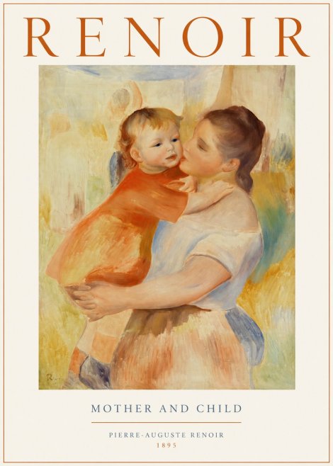 Renoir Mother and Child No1 - Plakat