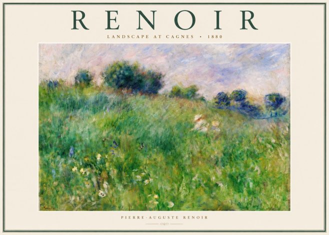 Renoir Landscape at Cagnes No2 - Plakat