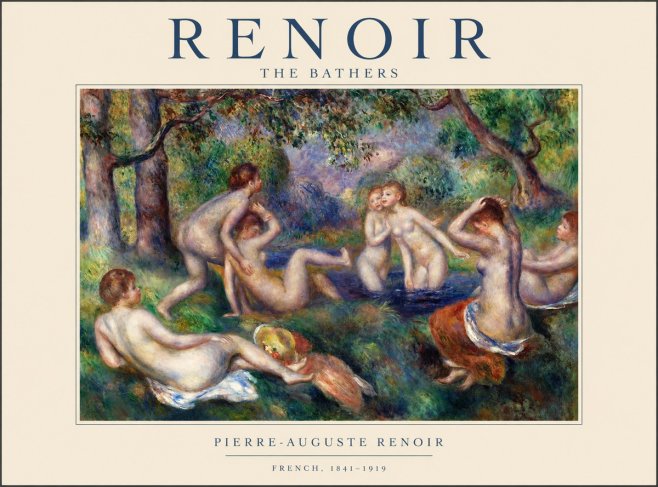 Renoir The Bathers IV No1 - Plakat