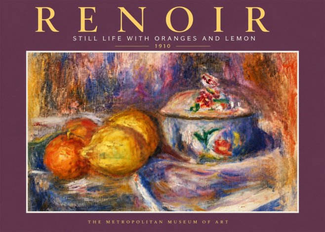 Renoir Still Life with Oranges and Lemon No5 - Plakat