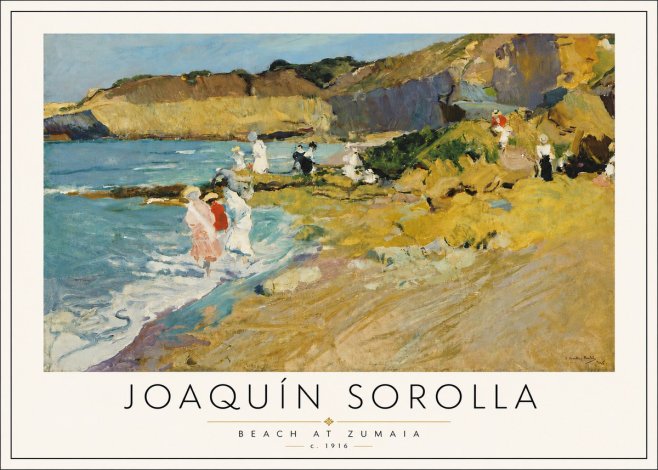 Sorolla Beach at Zumaia No6 - Plakat