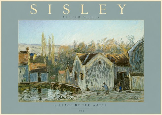 Sisley Village by the Water No2 - Plakat