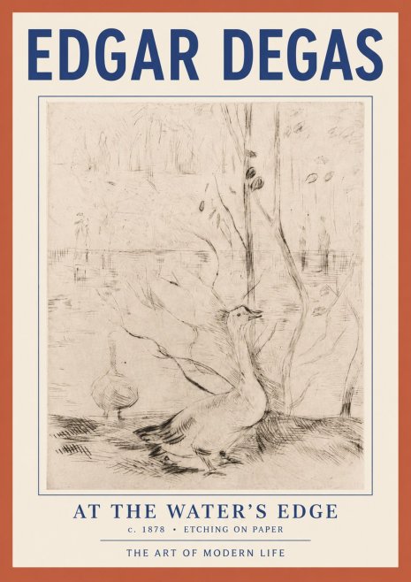 Edgar Degas At the Water's Edge No2 - Plakat