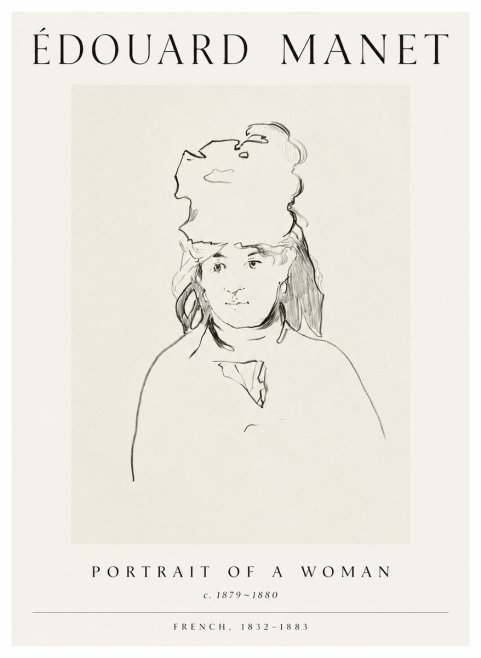 Édouard Manet Portrait of a Woman No1 - Plakat