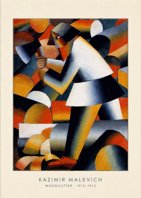 Kazimir Malevich Woodcutter No4 - Plakat