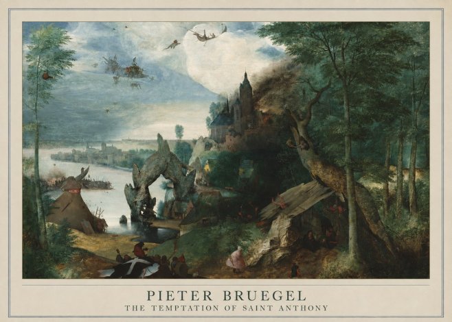Pieter Bruegel The Temptation of Saint Anthony No4 - Plakat