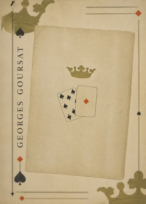 Georges Goursat Crown and Playing Cards No2 - Plakat