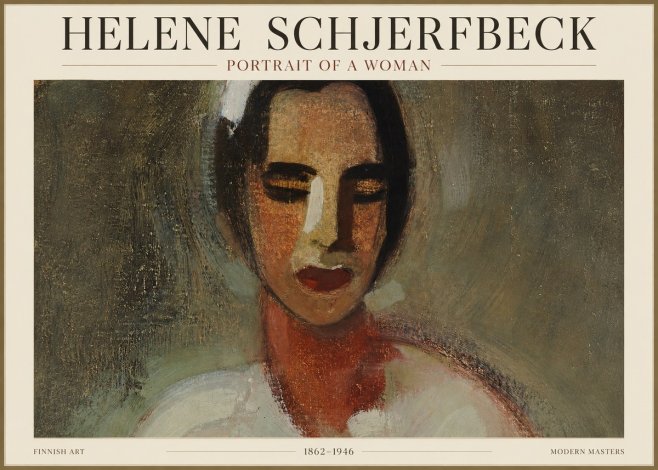 Helene Schjerfbeck Portrait of a Woman III No1 - Plakat